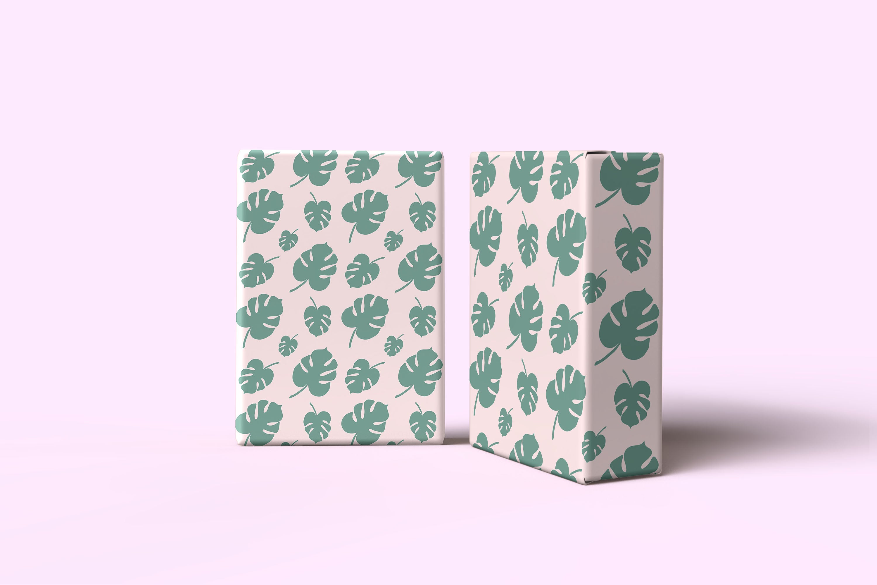 Abstract Leaves Pattern Wrapping Paper Custom Printed Gift Wrap