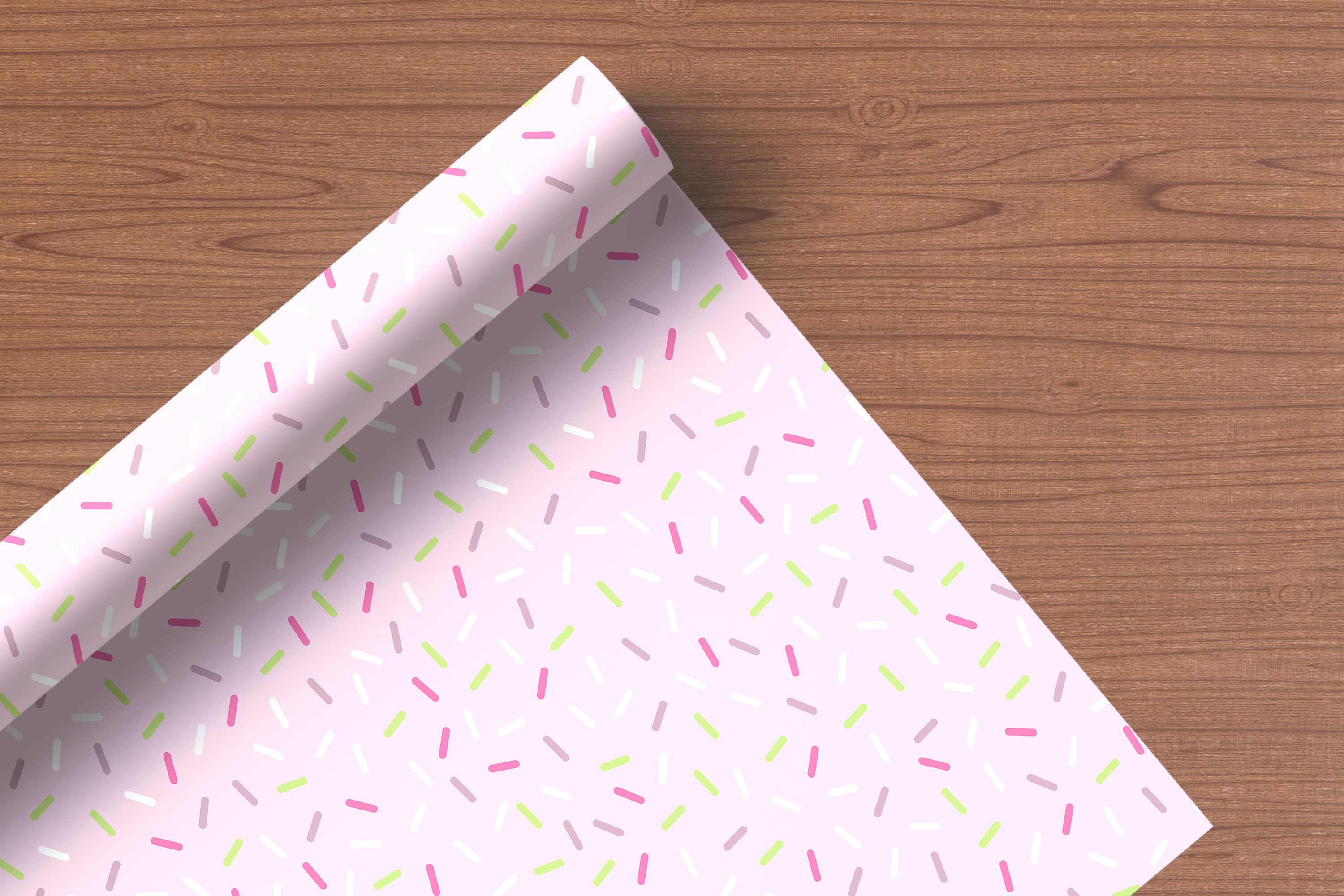 Light Pink Sprinkle Wrapping Paper – Fun Pastel Gift Wrap Sheet for Birthdays & Celebrations