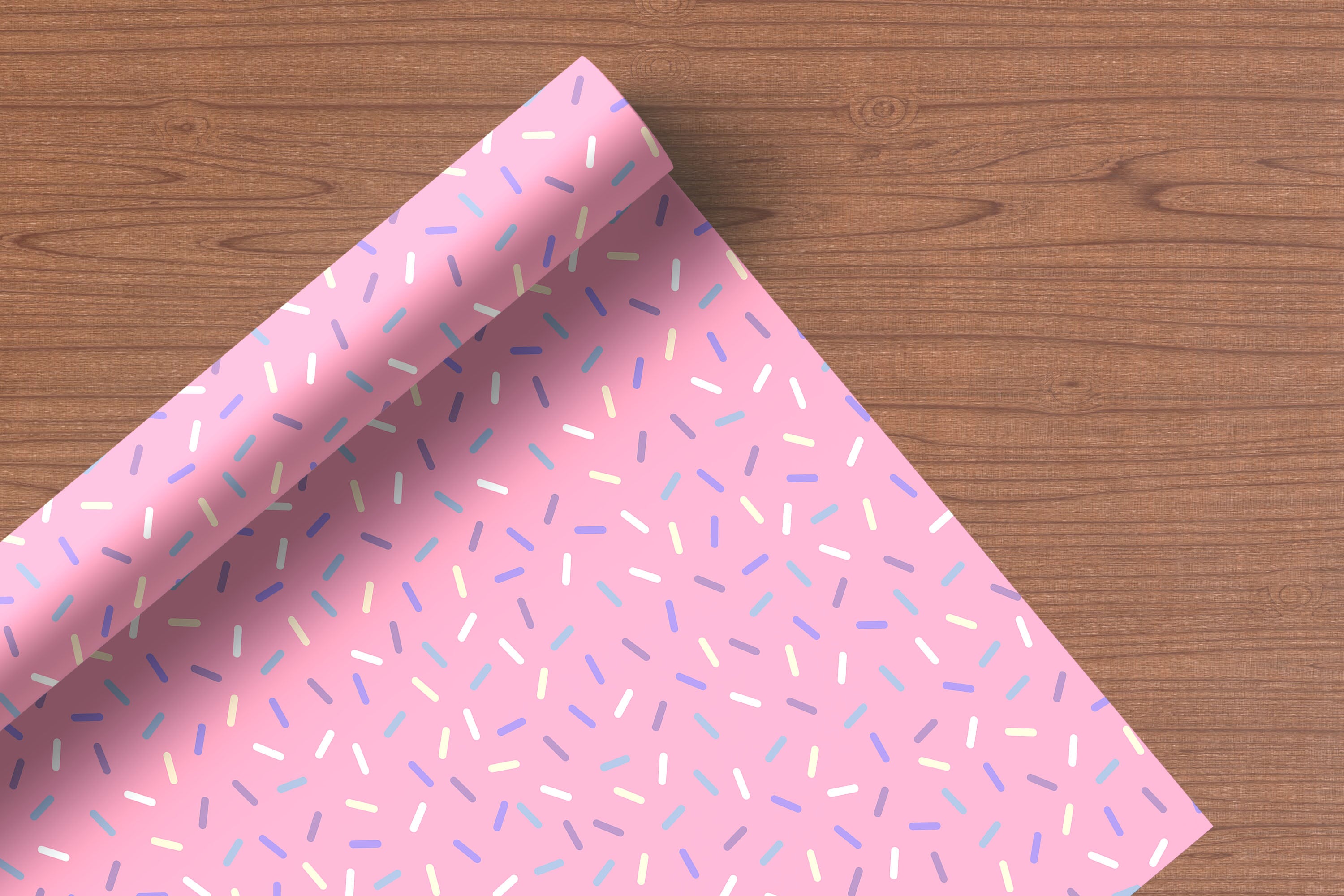 Pink Sprinkle Wrapping Paper – Fun Pastel Gift Wrap Sheet for Birthdays & Celebrations