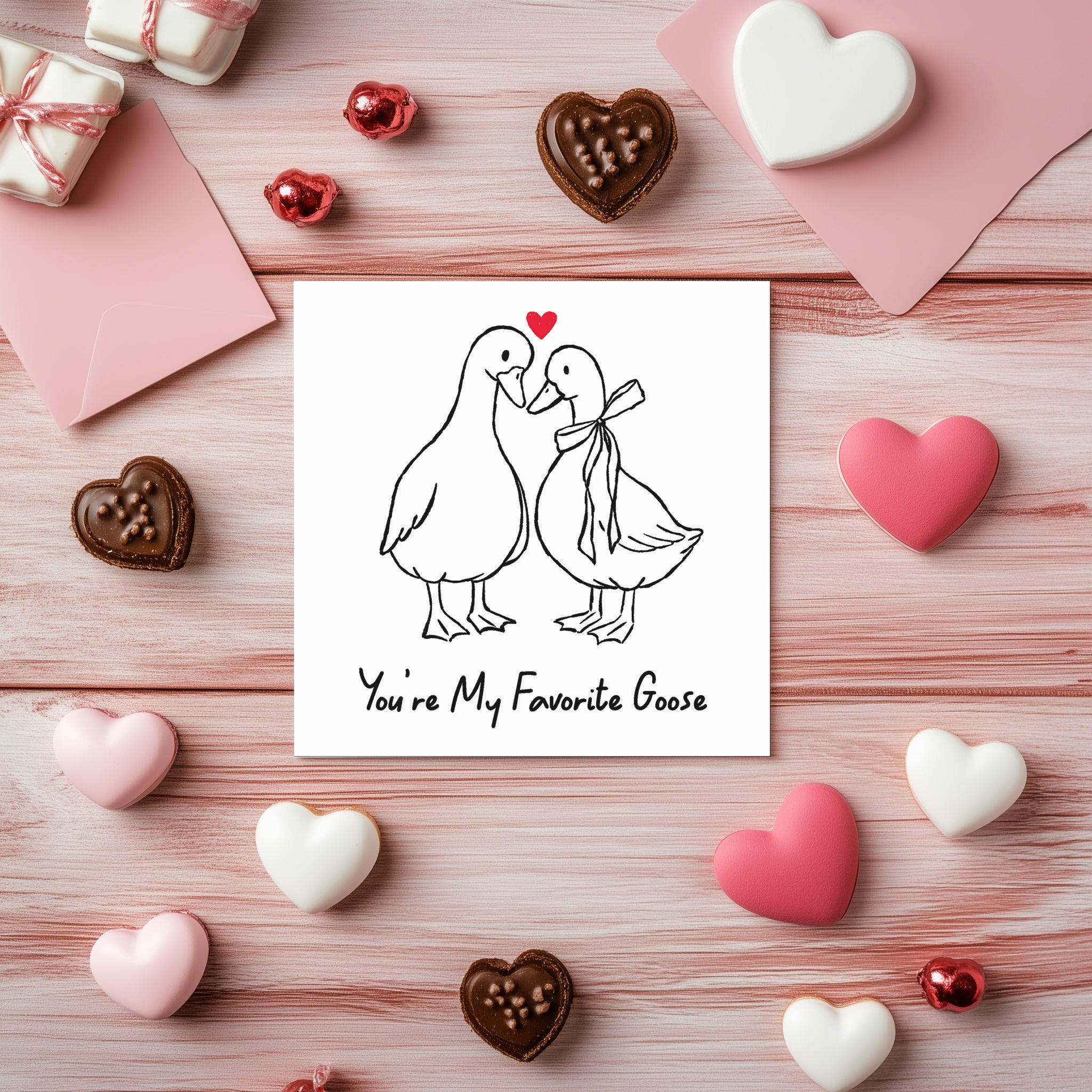 You’re My Favorite Goose Card - Cute Anniversary or Valentine's Card