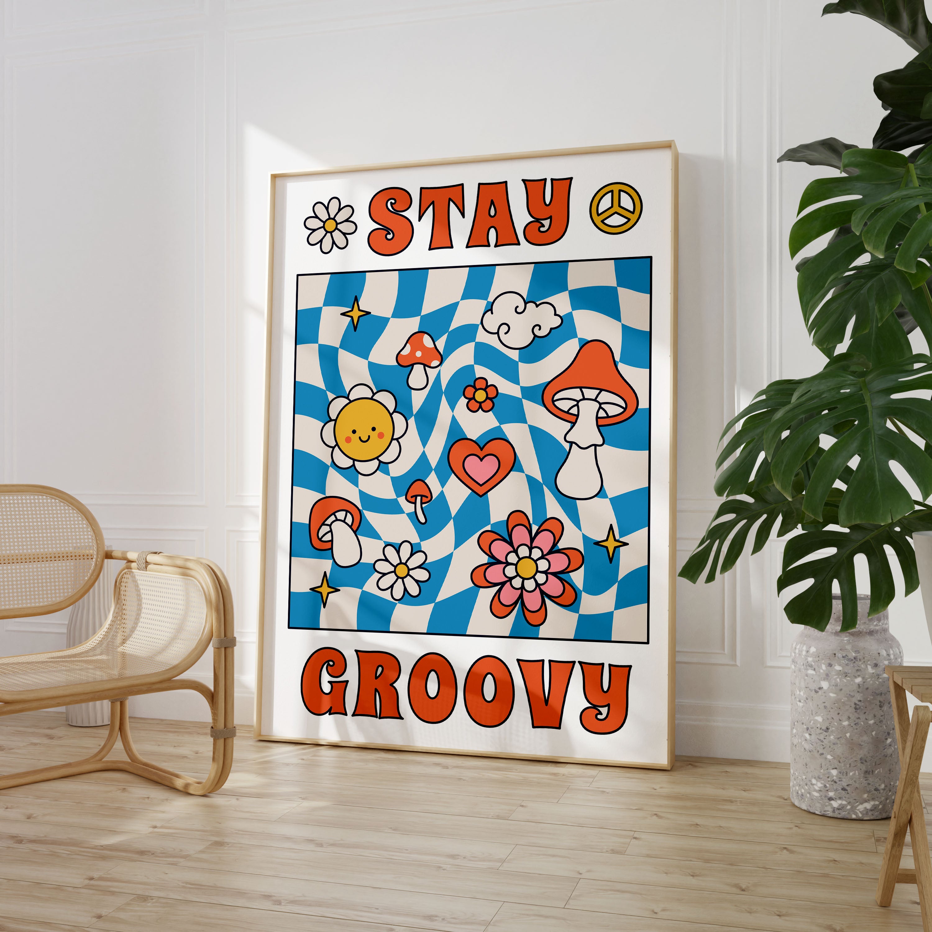 Retro Stay Groovy Print