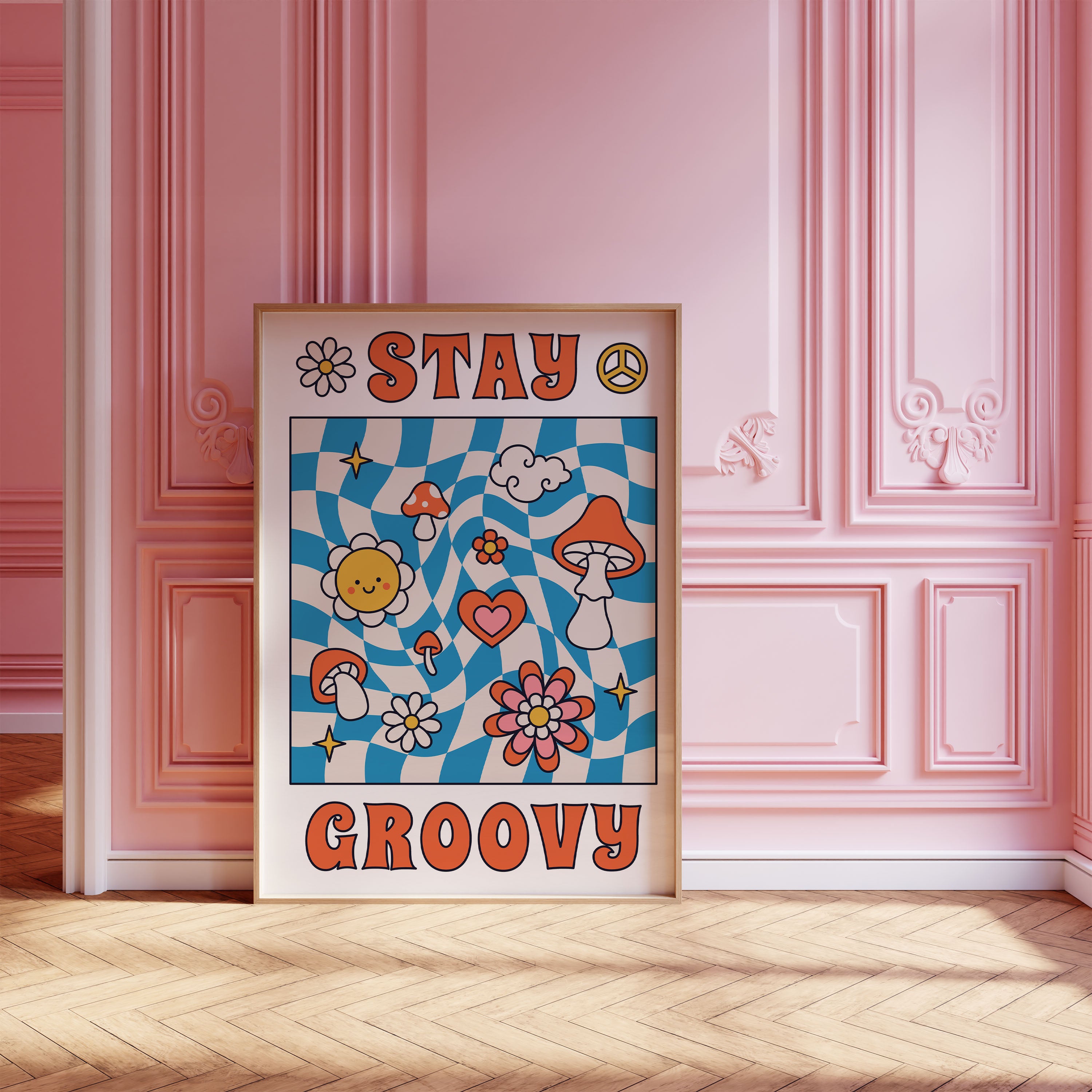 Retro Stay Groovy Print