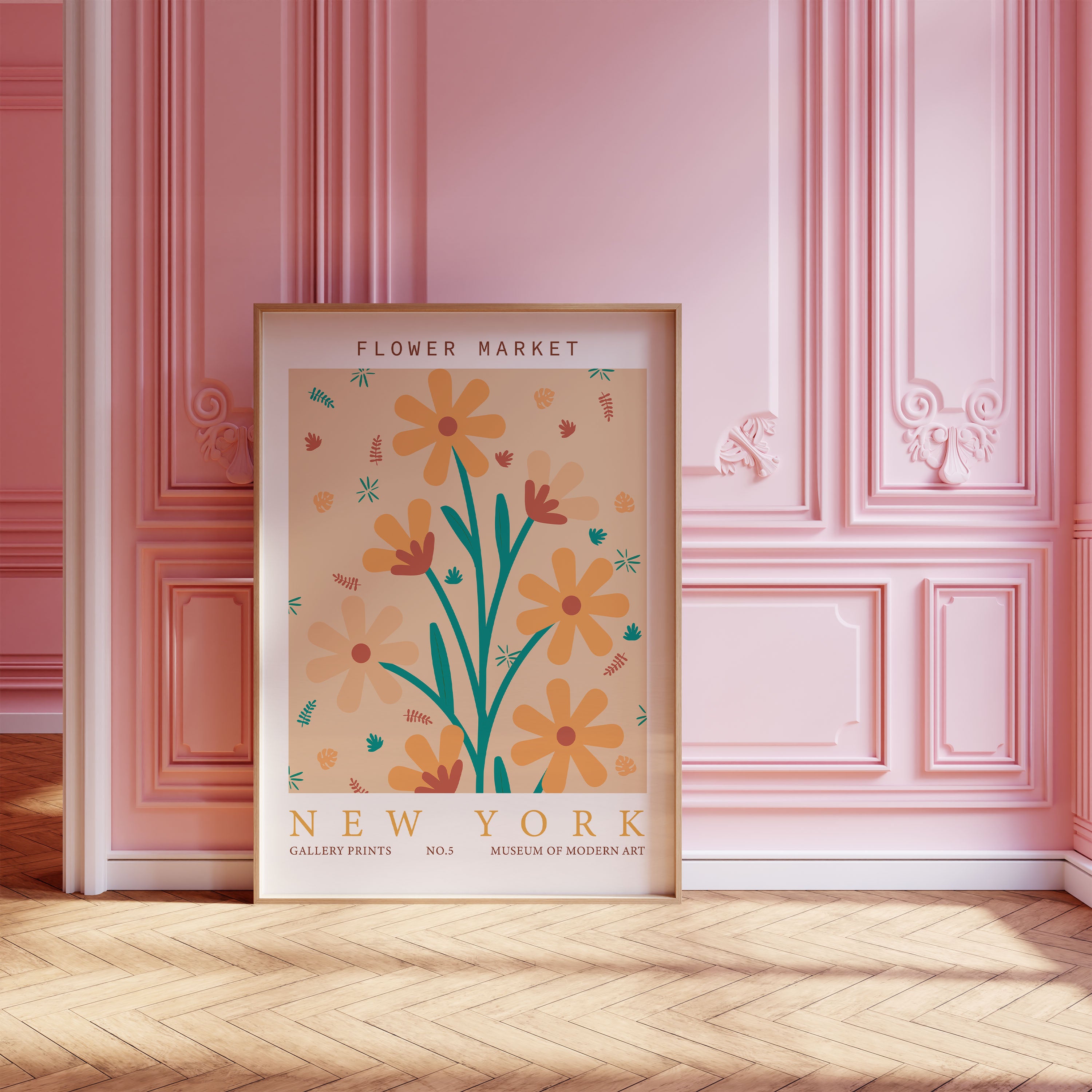 New York Flower Market Print