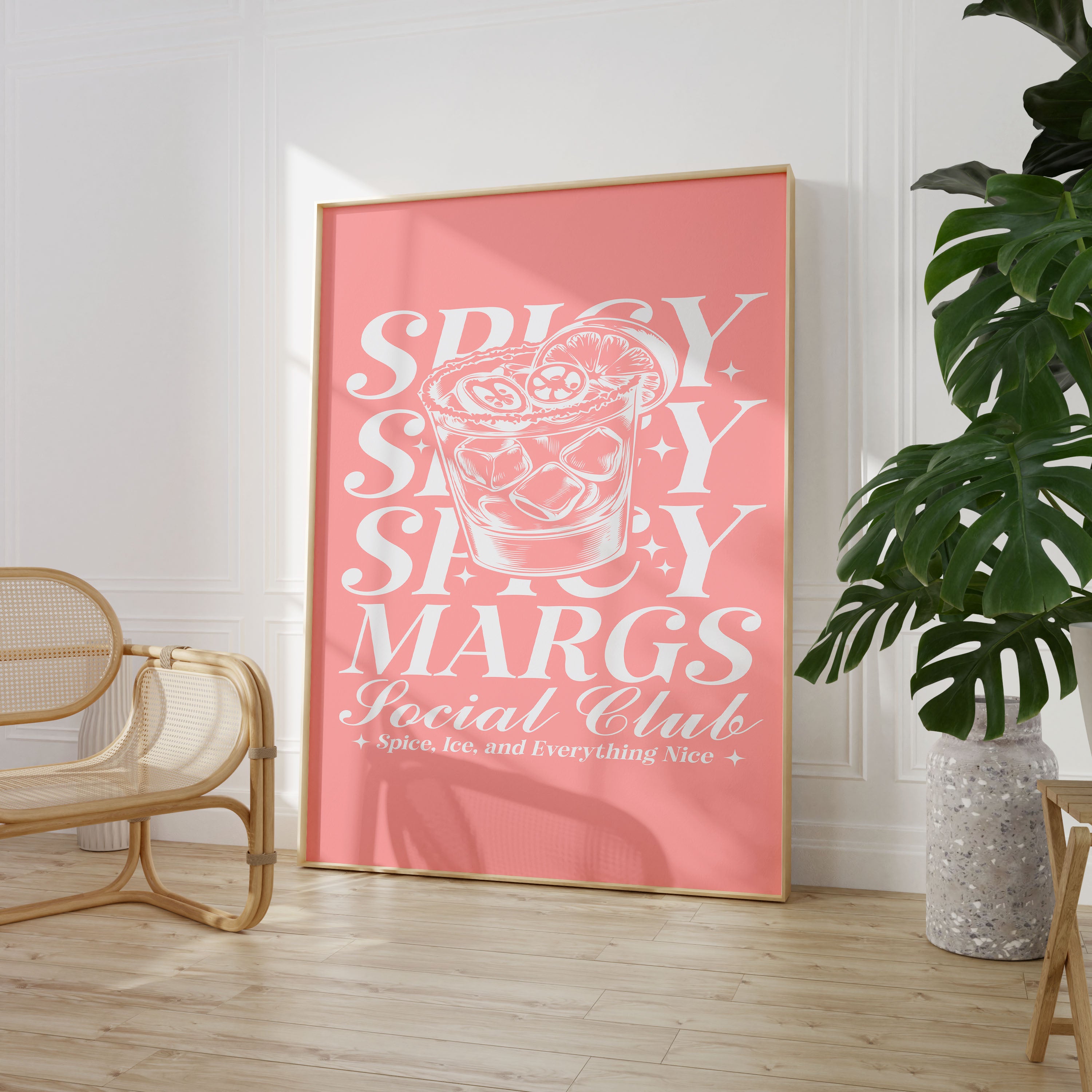 Spicy Margs Cocktail Club Poster