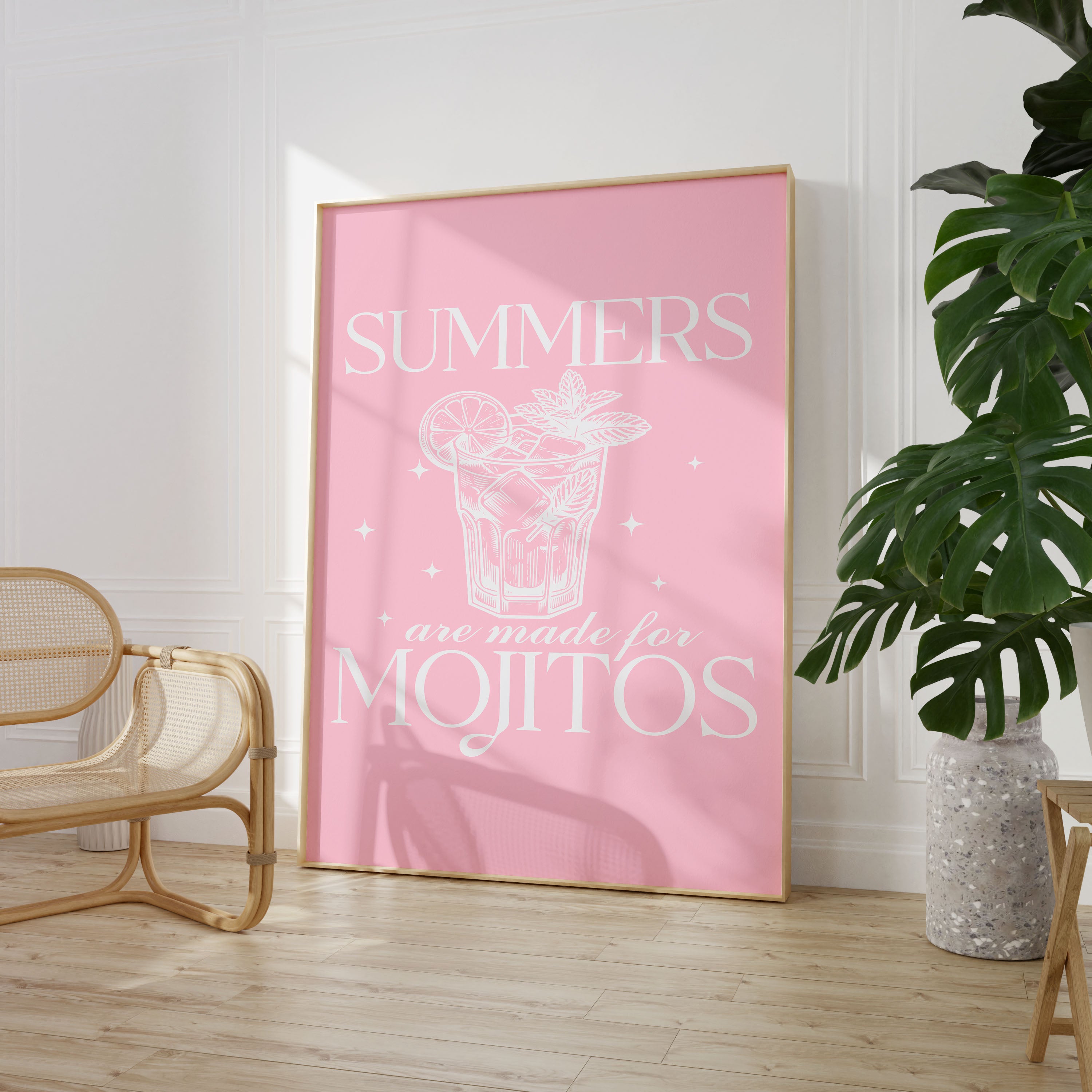 Summers are Made for Mojitos Poster