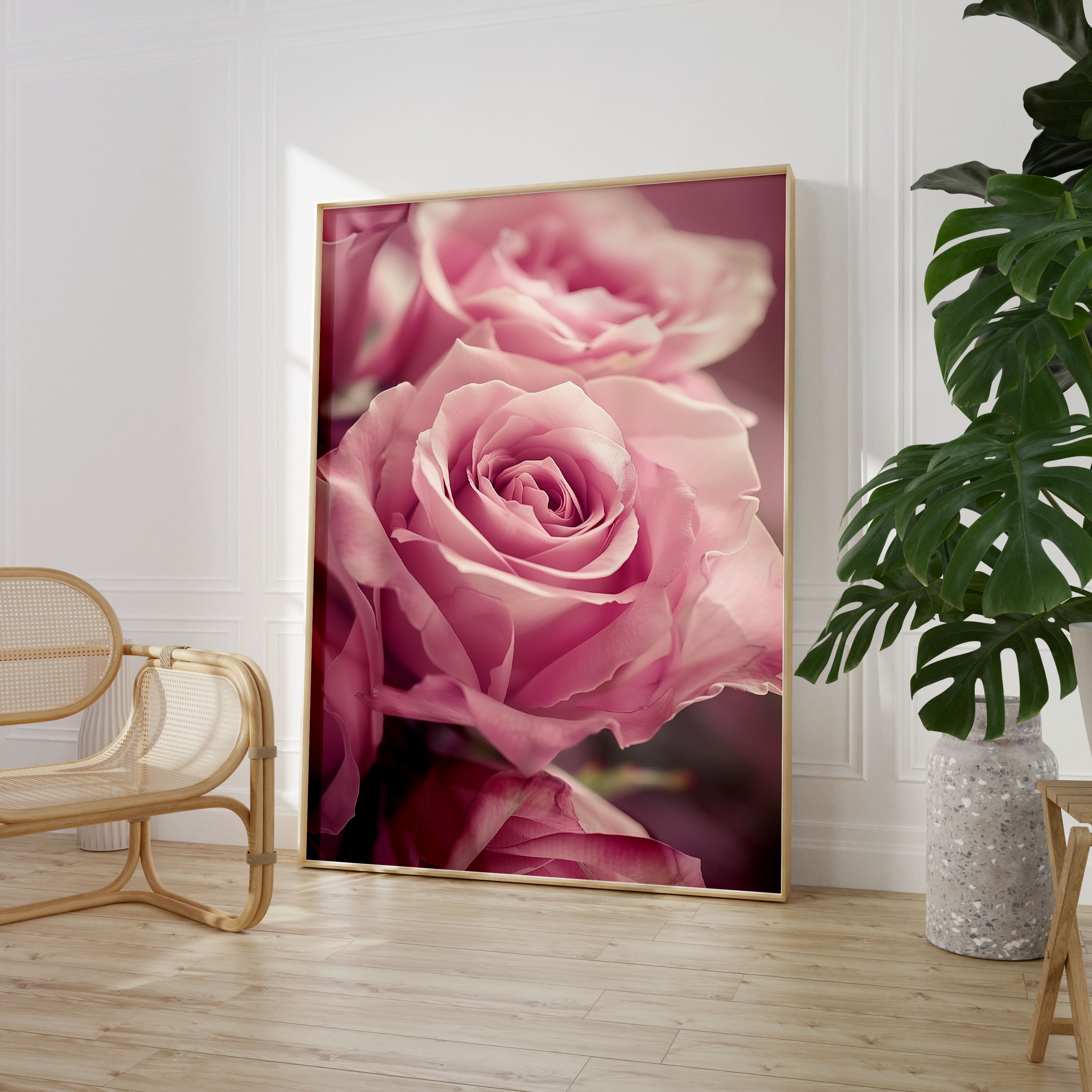 Set of 3 Peonie Flower Photos Poster Print