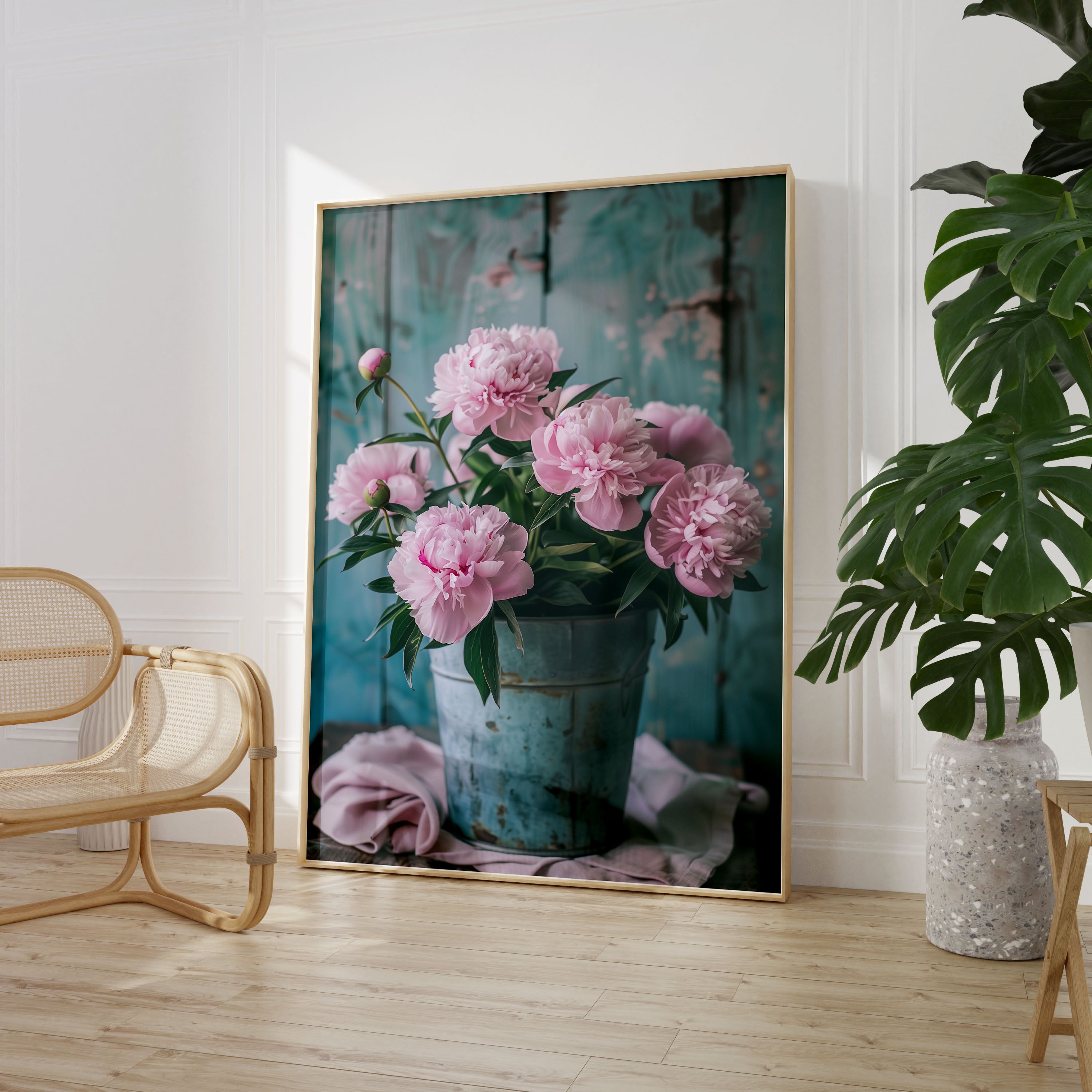 Set of 3 Peonie Flower Photos Poster Print