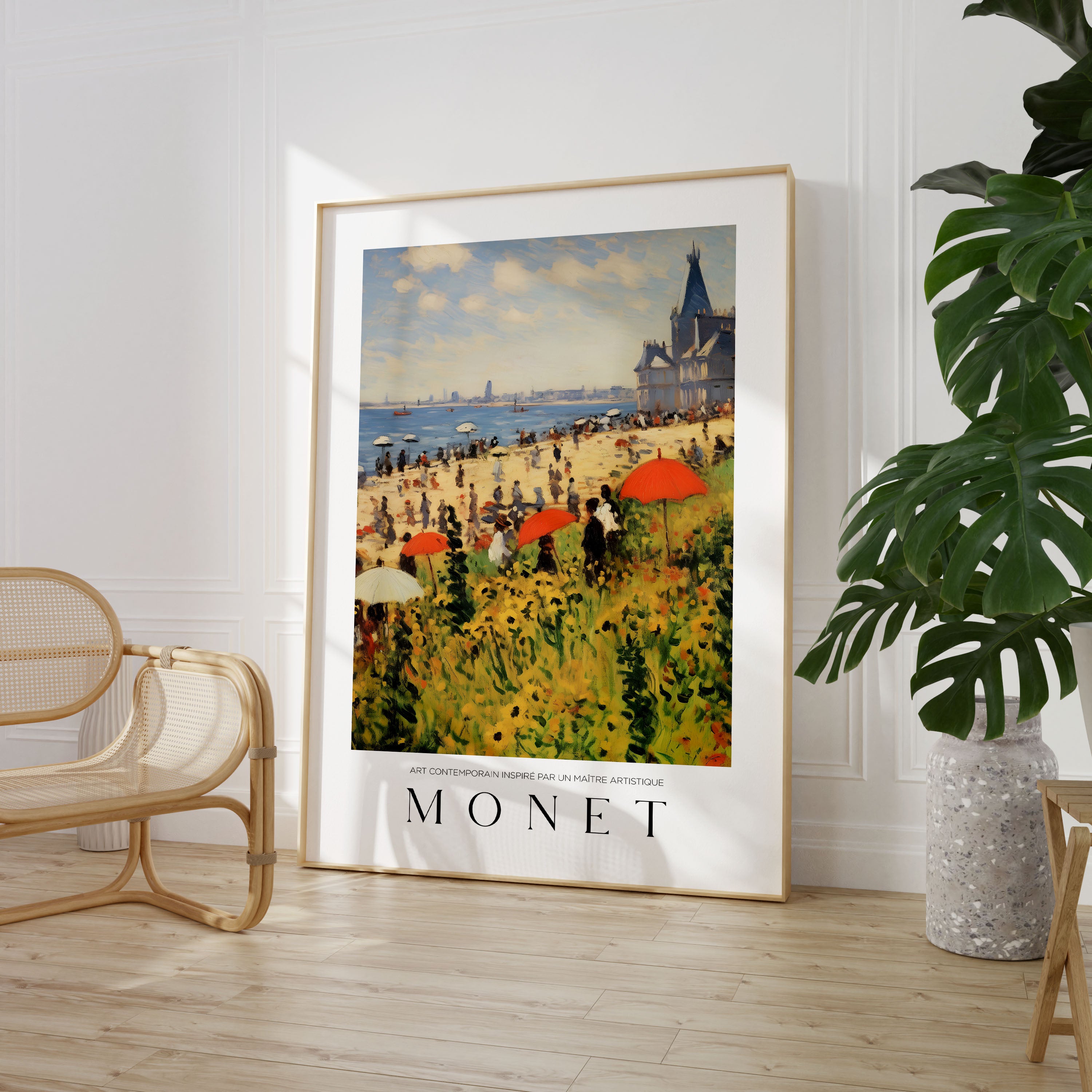 Set of 3 Monet Floral Oil Painting Poster Prints