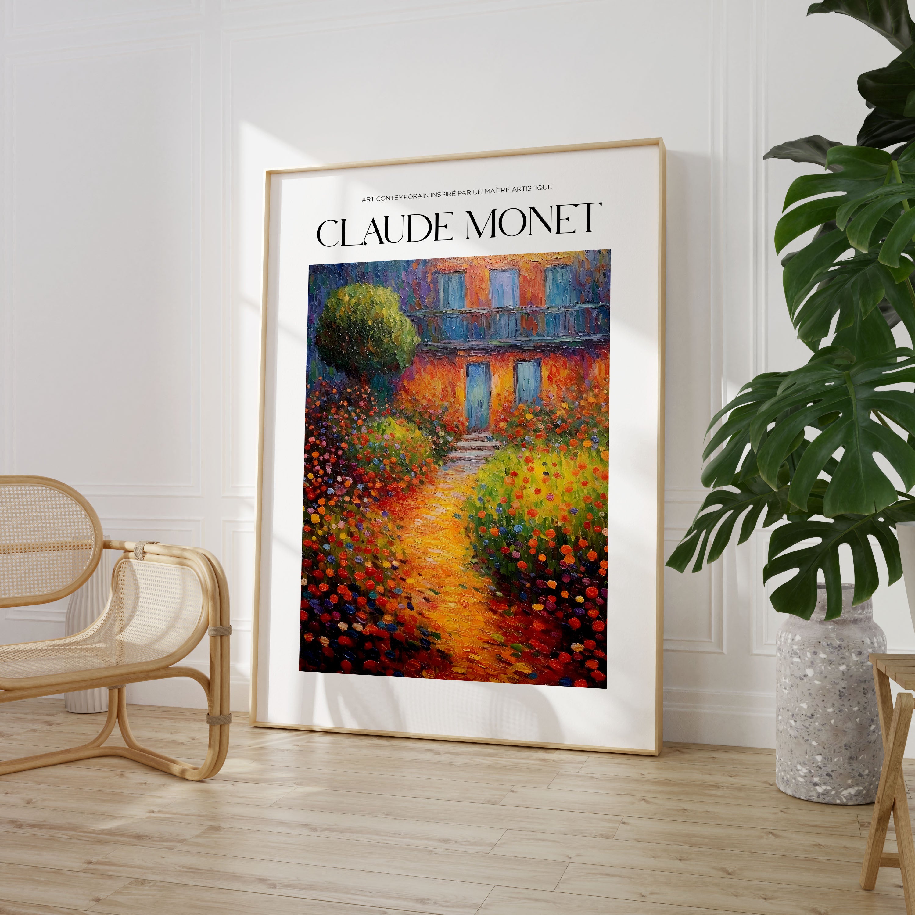 Set of 3 Monet Floral Oil Painting Poster Prints