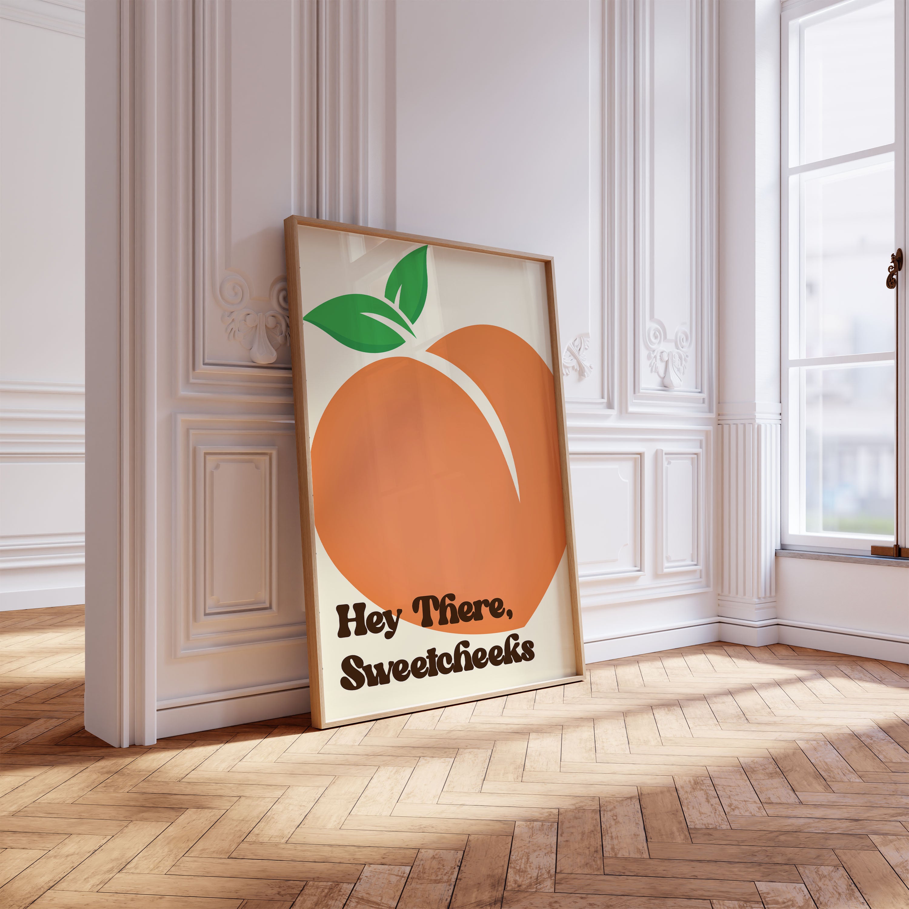 Hey There Sweetcheeks Print Typography Quote Poster Wall Prints Home Decor