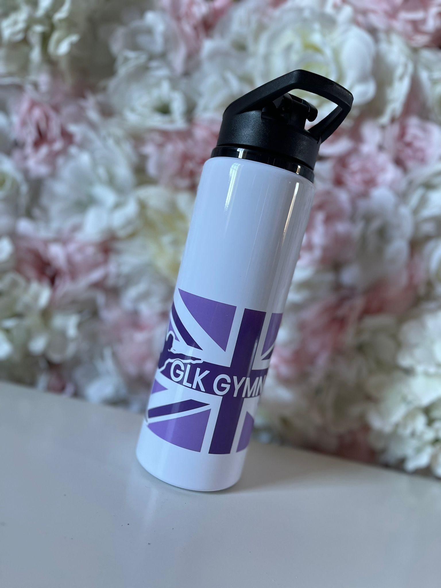 GLK Gymnastics Alu Flip Top Bottle 750ml White