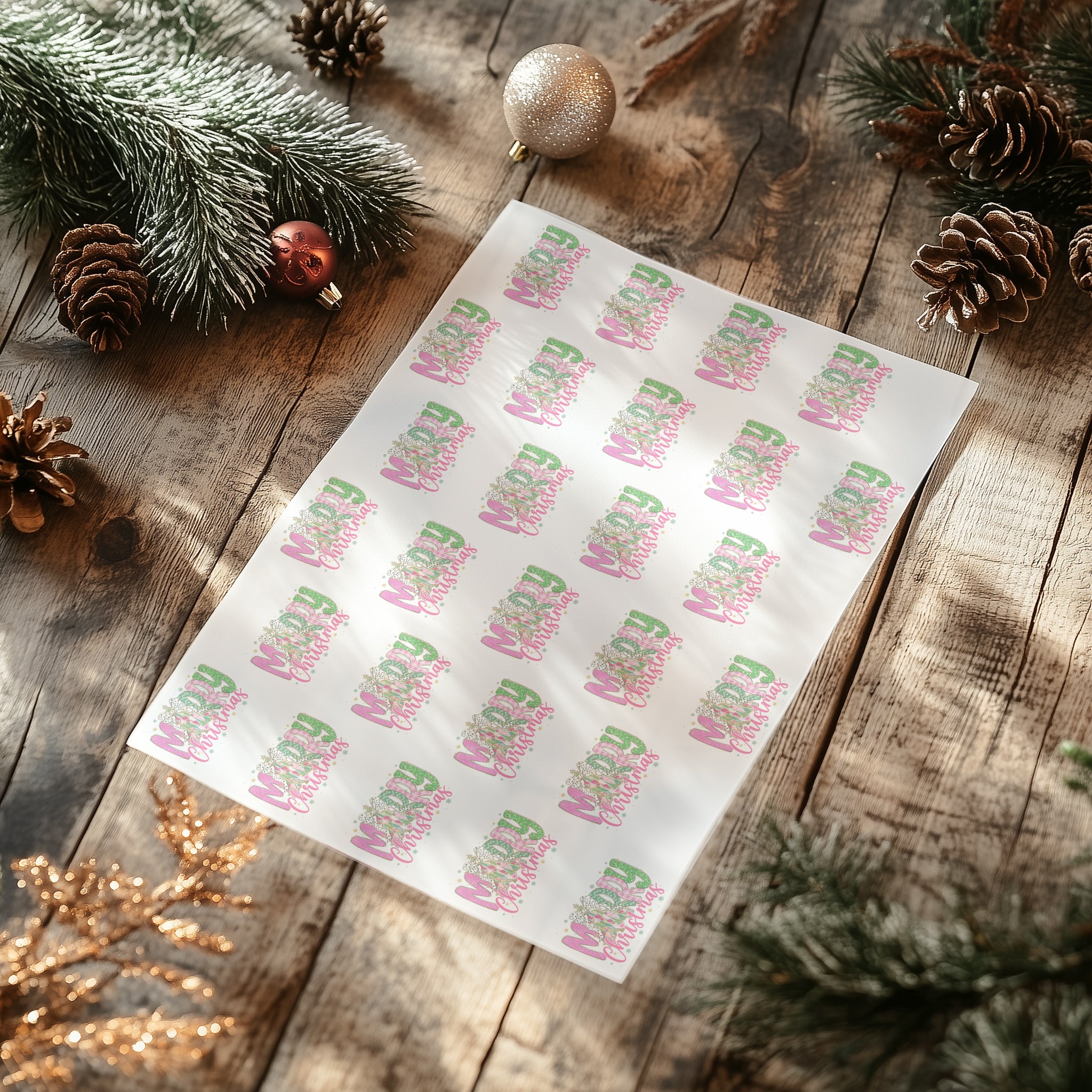 Merry Christmas Printed Vellum Sheets Paper Packs Translucent A4 Tracing Paper