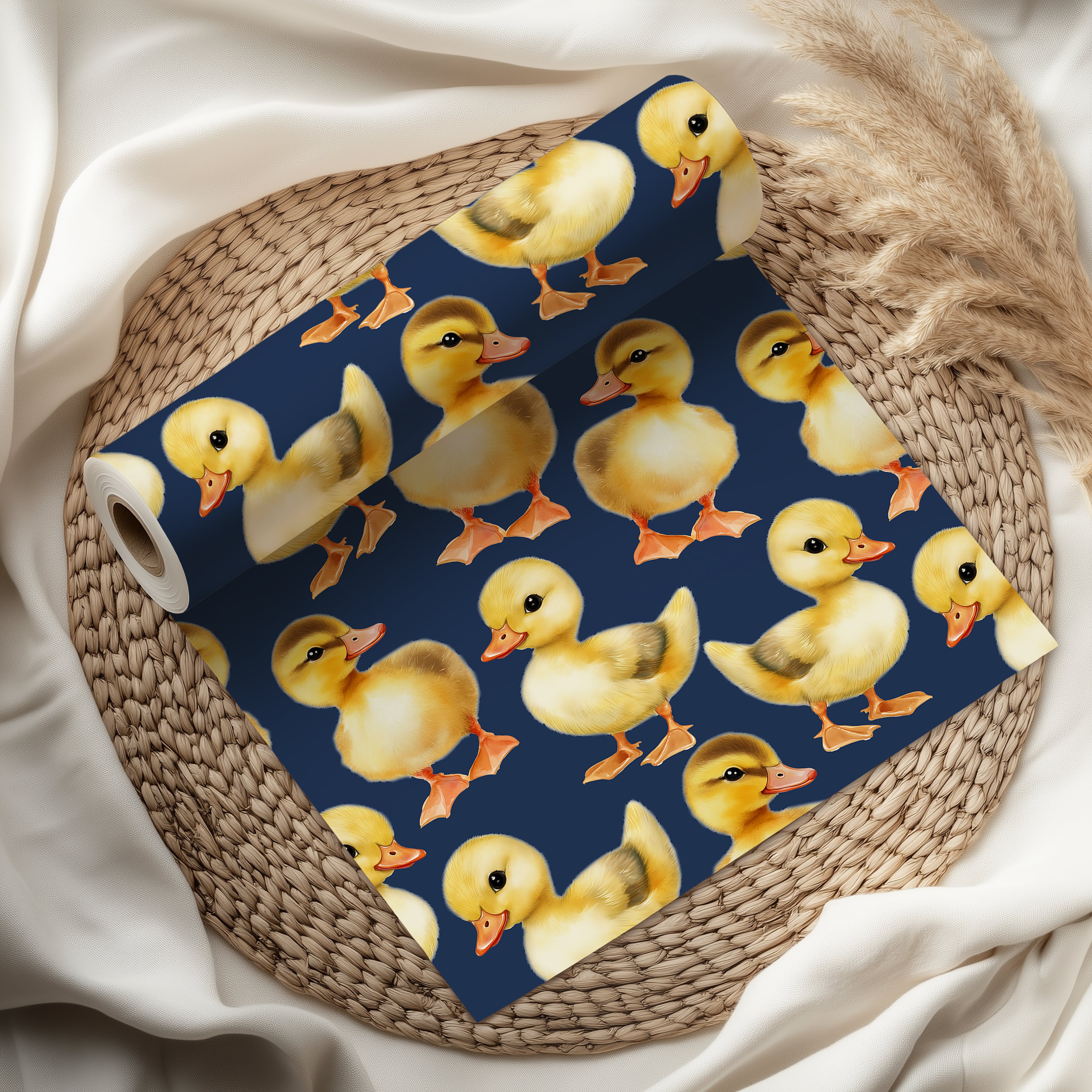 Watercolour Duckling Wrapping Paper Sheet – Adorable Gift Wrap for Kids' Birthdays, Baby Showers or a Nursery