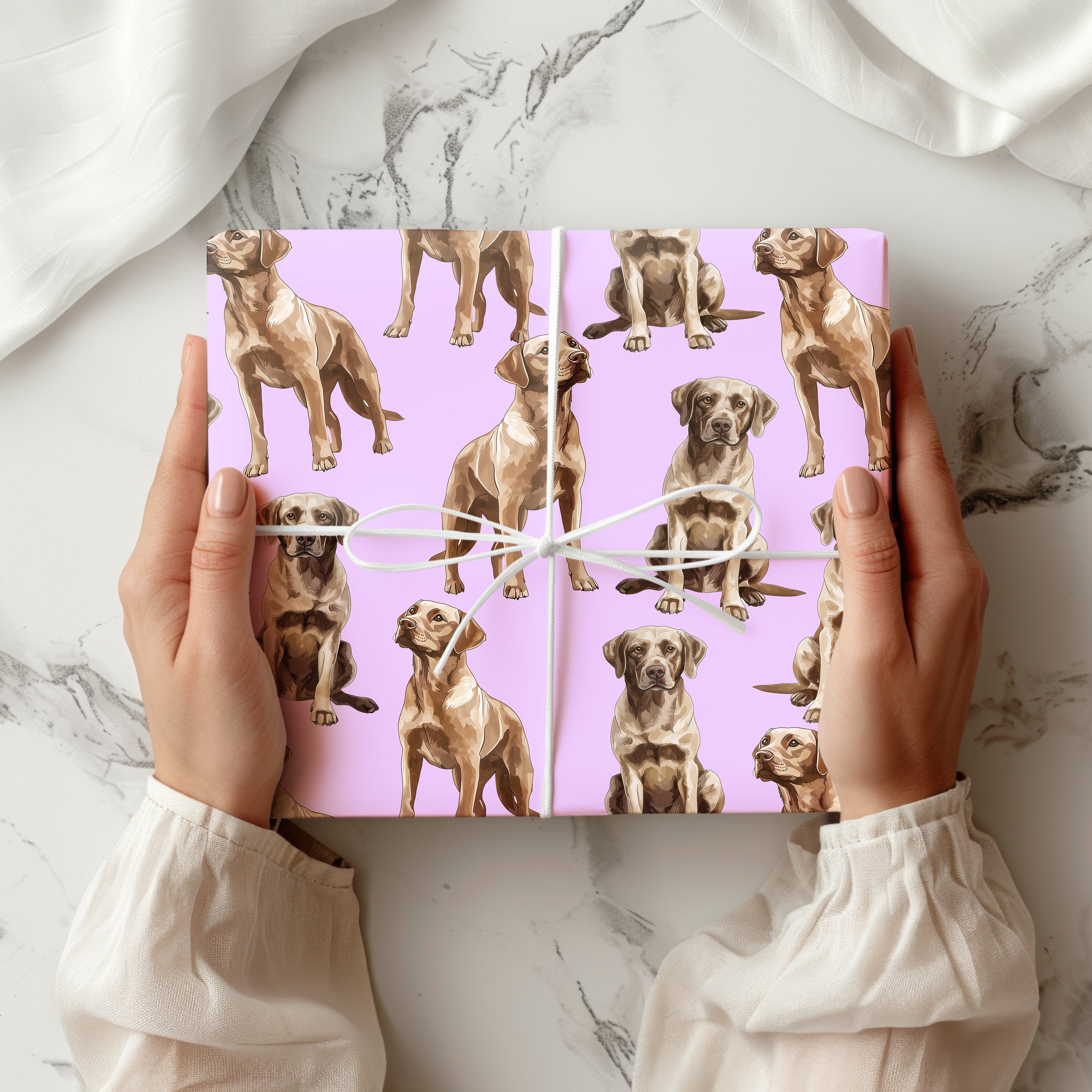 Watercolour Labrador Wrapping Paper Sheet – Dog Gift Wrap for Pet Owners and Birthdays