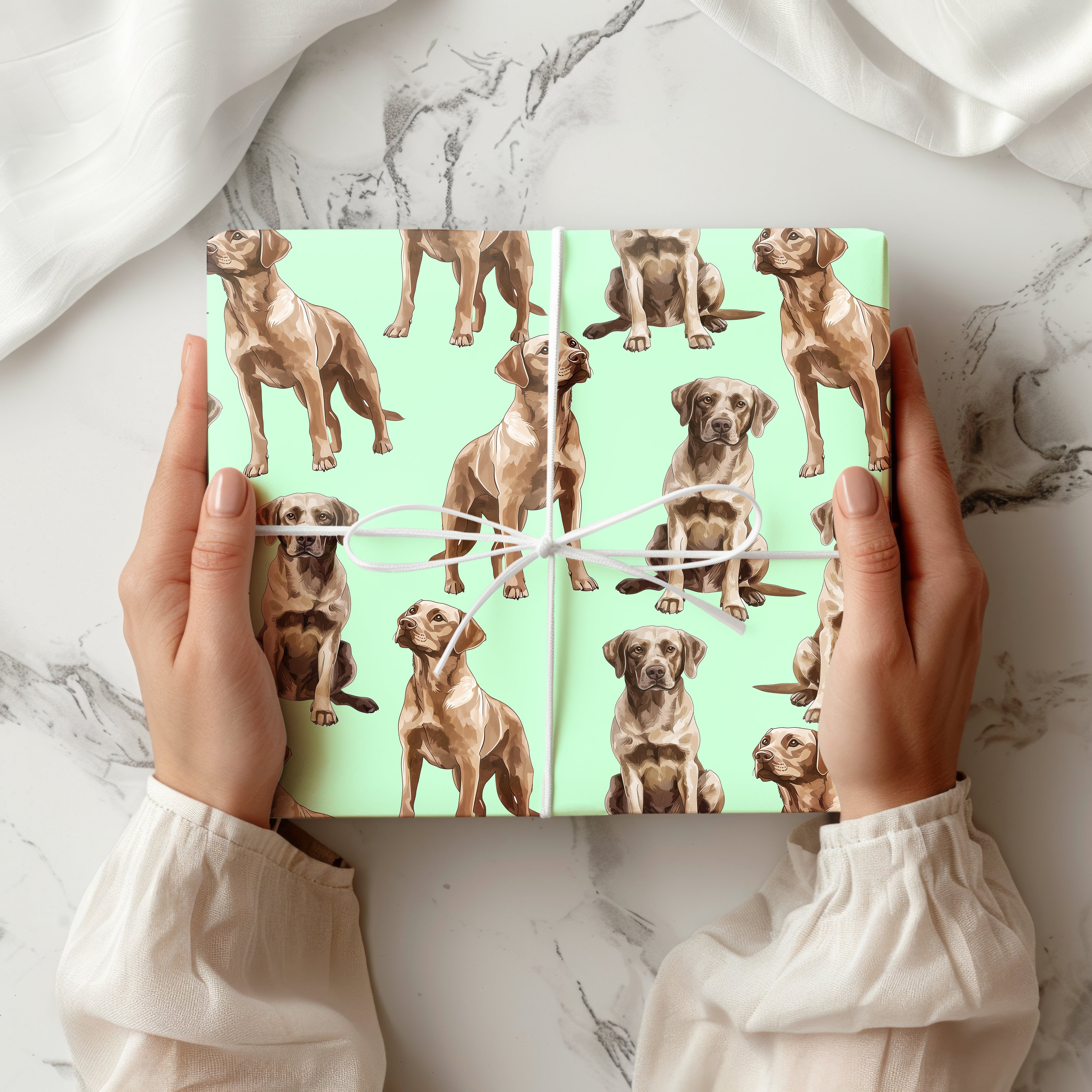 Watercolour Labrador Wrapping Paper Sheet – Dog Gift Wrap for Pet Owners and Birthdays