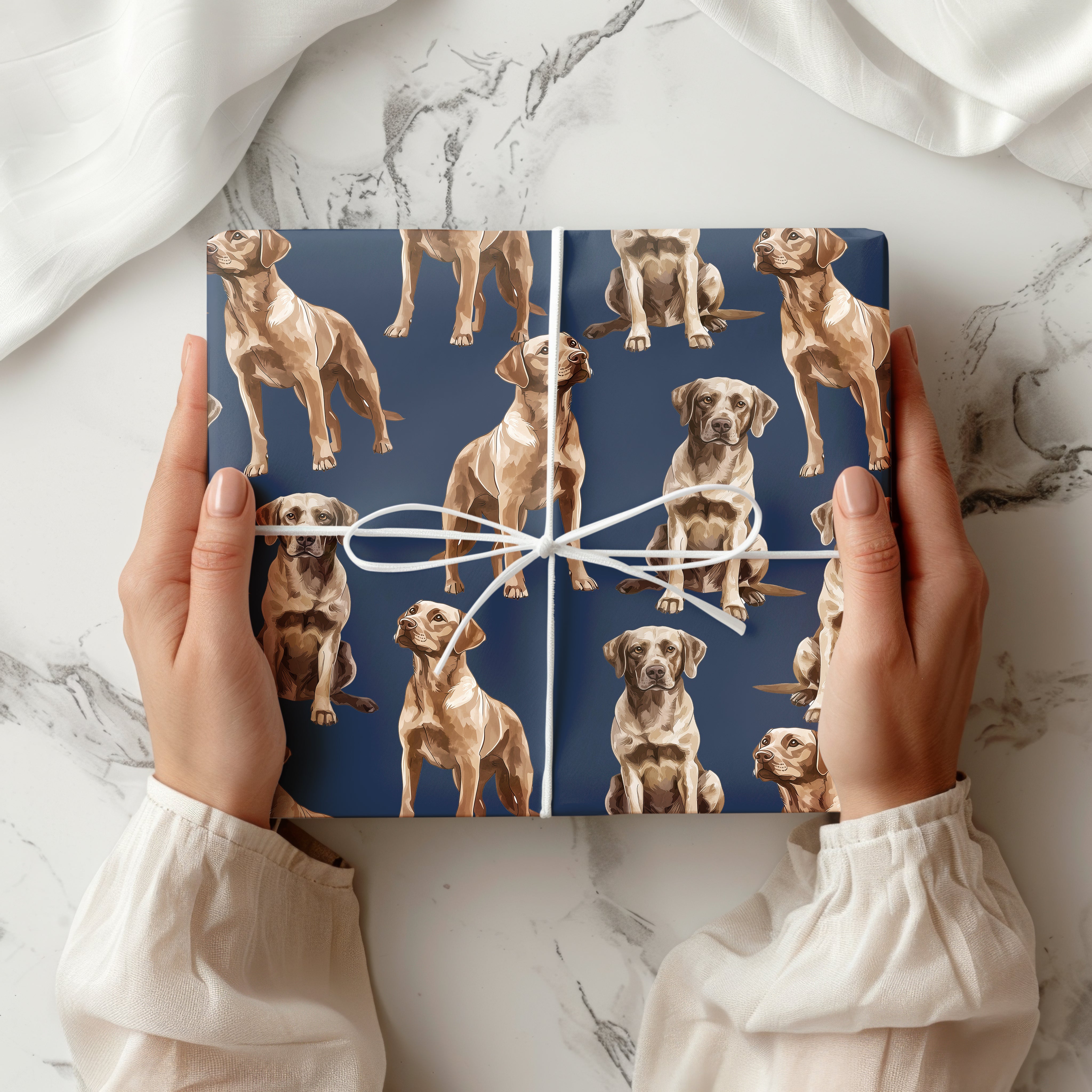 Watercolour Labrador Wrapping Paper Sheet – Dog Gift Wrap for Pet Owners and Birthdays