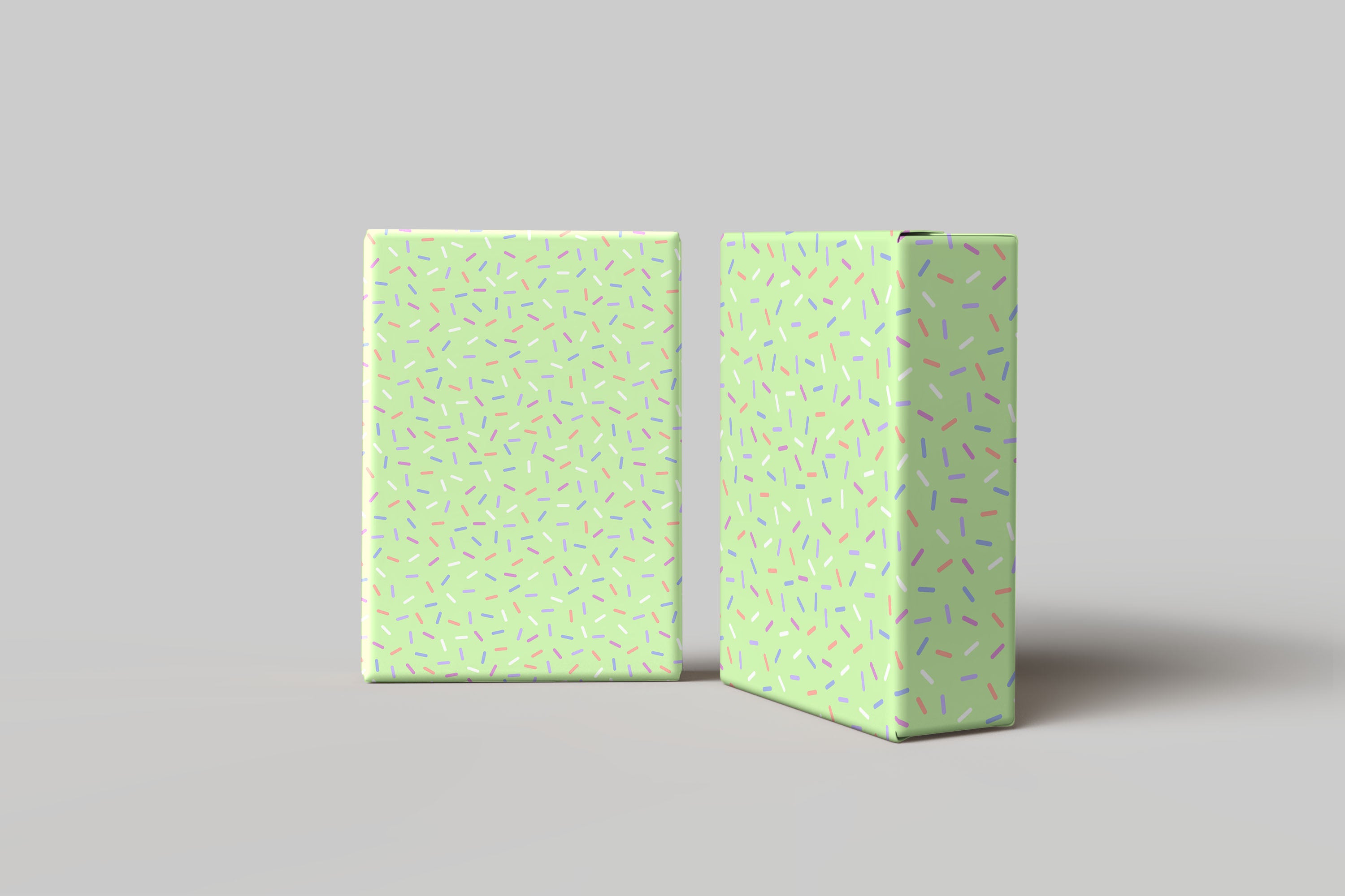 Green Sprinkle Wrapping Paper – Fun Pastel Gift Wrap Sheet for Birthdays & Celebrations