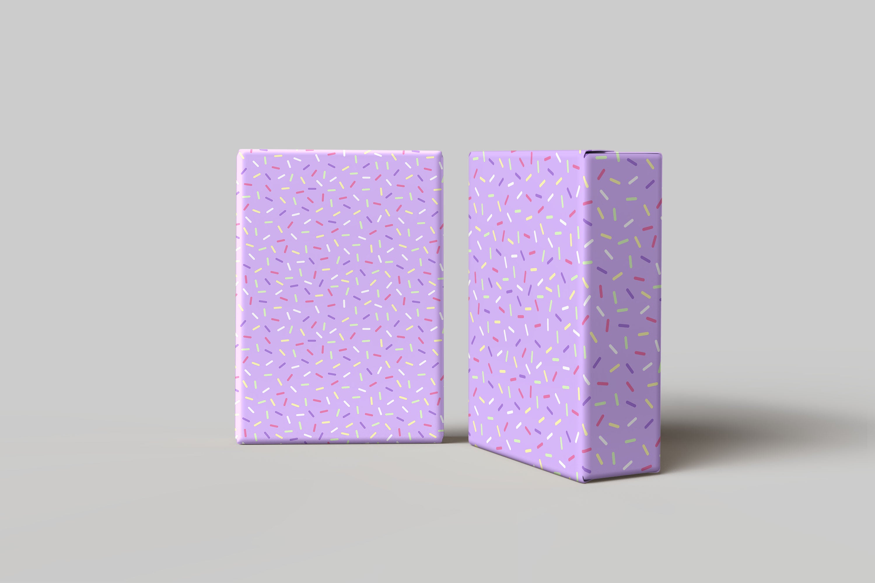 Purple Sprinkle Wrapping Paper – Fun Pastel Gift Wrap Sheet for Birthdays & Celebrations