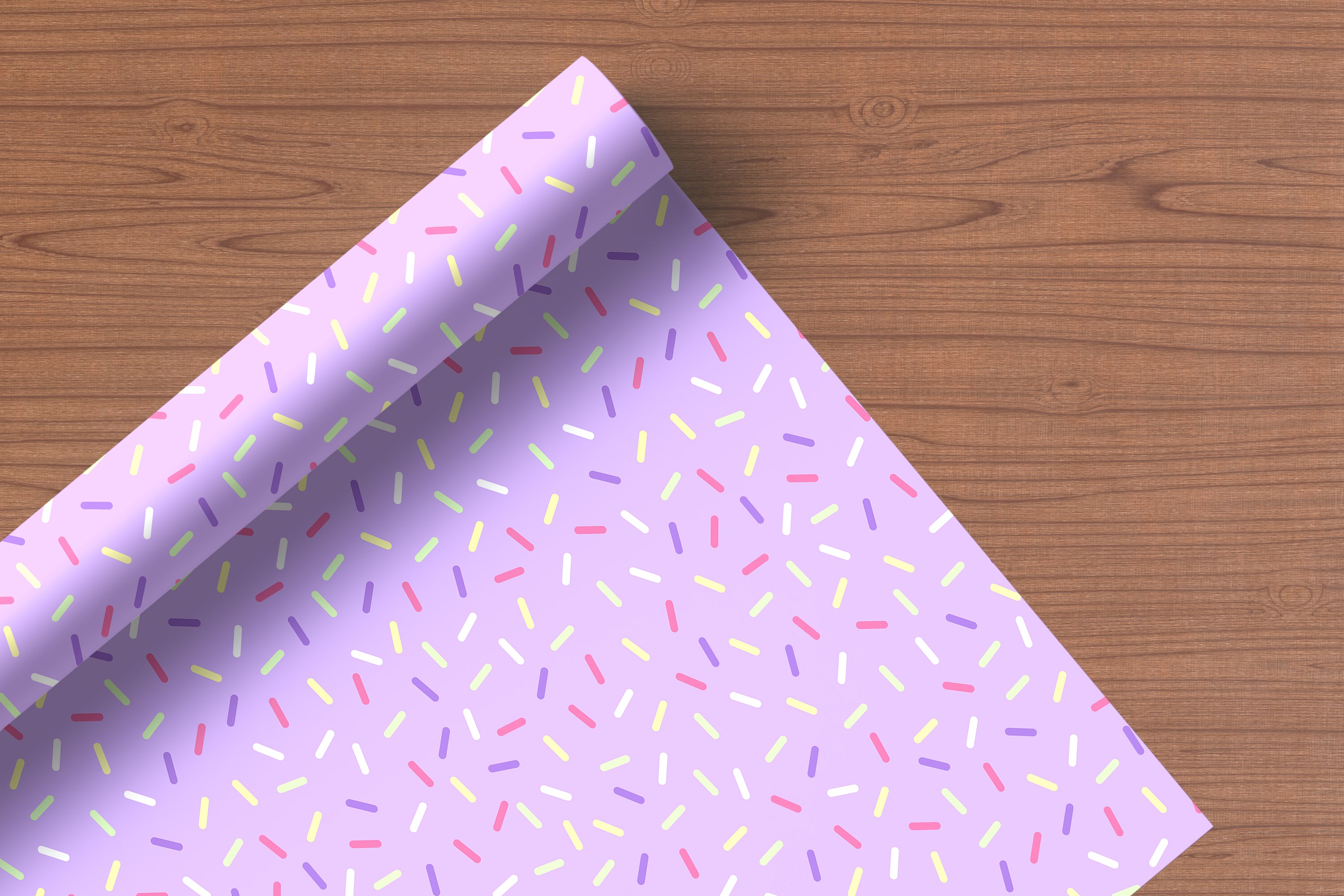 Purple Sprinkle Wrapping Paper – Fun Pastel Gift Wrap Sheet for Birthdays & Celebrations