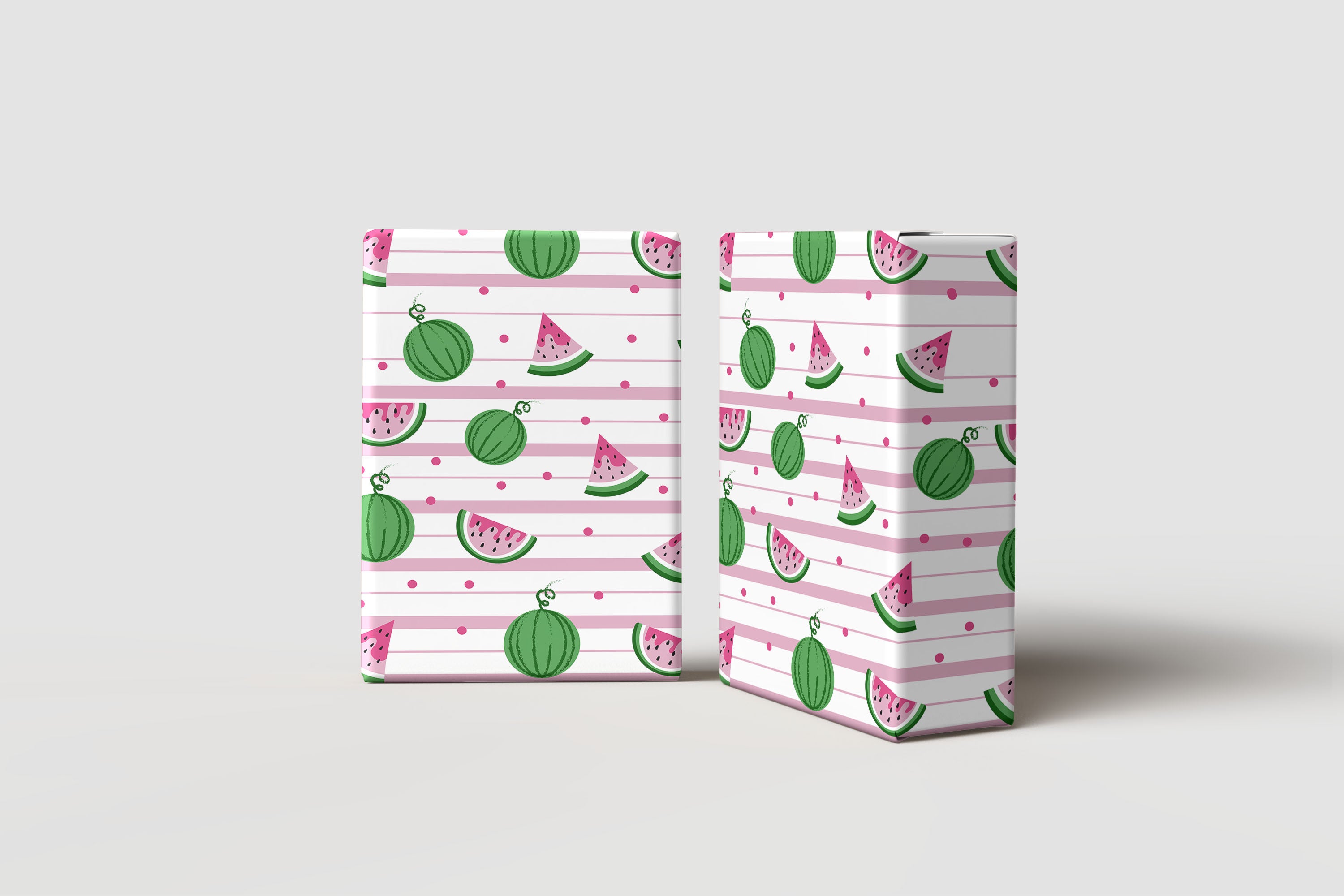 Watermelon Stripe Wrapping Paper – Fun Summer Fruit Gift Wrap for Parties & Birthdays