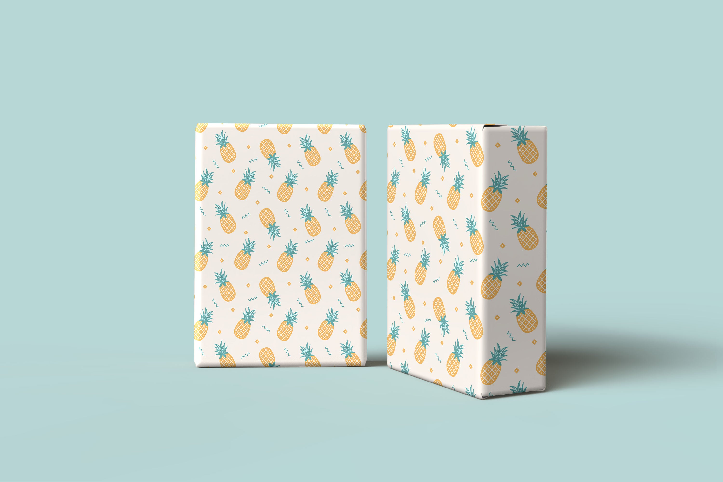 Tropical Pineapple Gift Wrapping Paper Sheets – Pack of 2 50x70cm