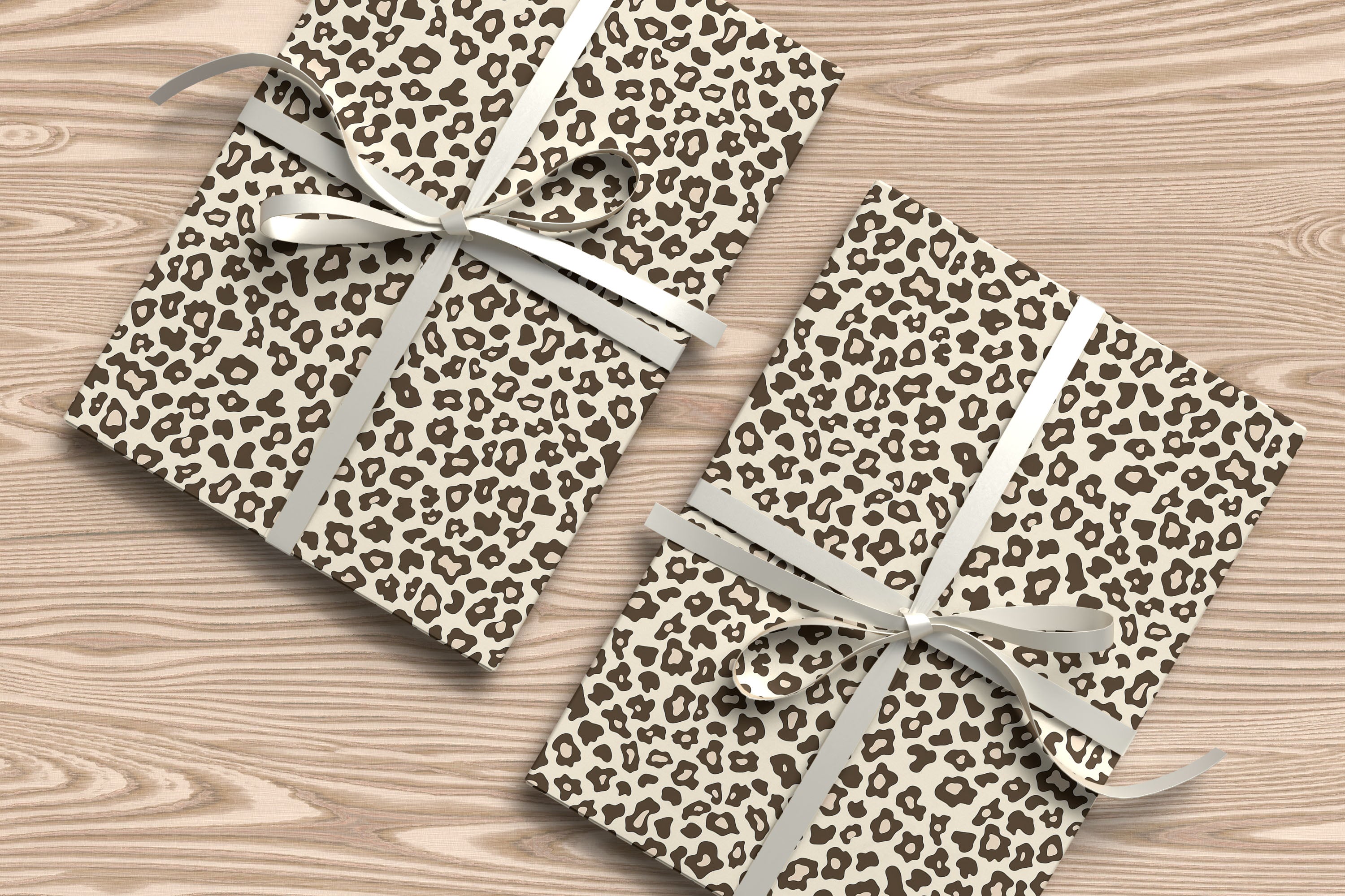 Leopard Print Gift Wrapping Paper Sheets – Pack of 2 50x70cm