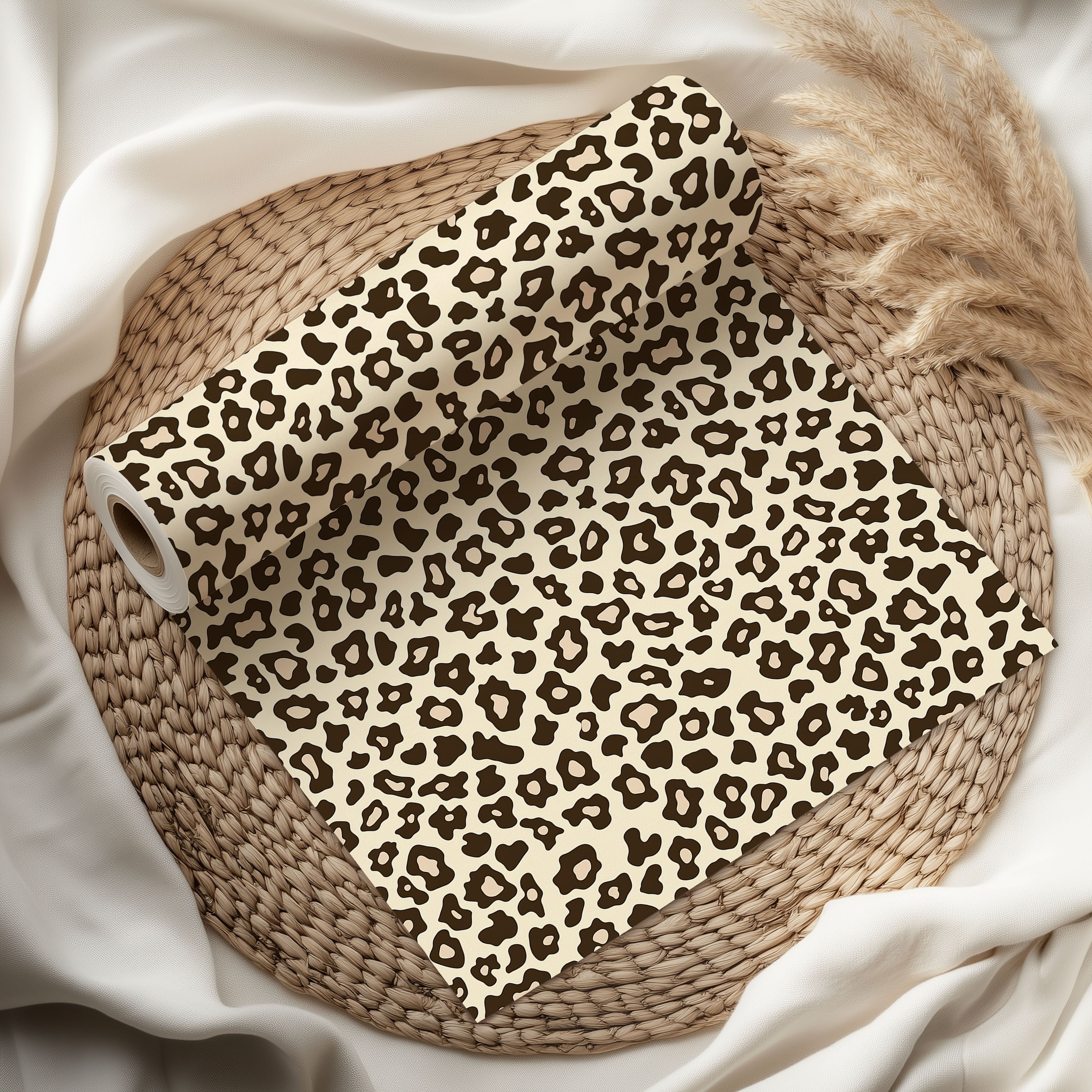 Leopard Print Gift Wrapping Paper Sheets – Pack of 2 50x70cm