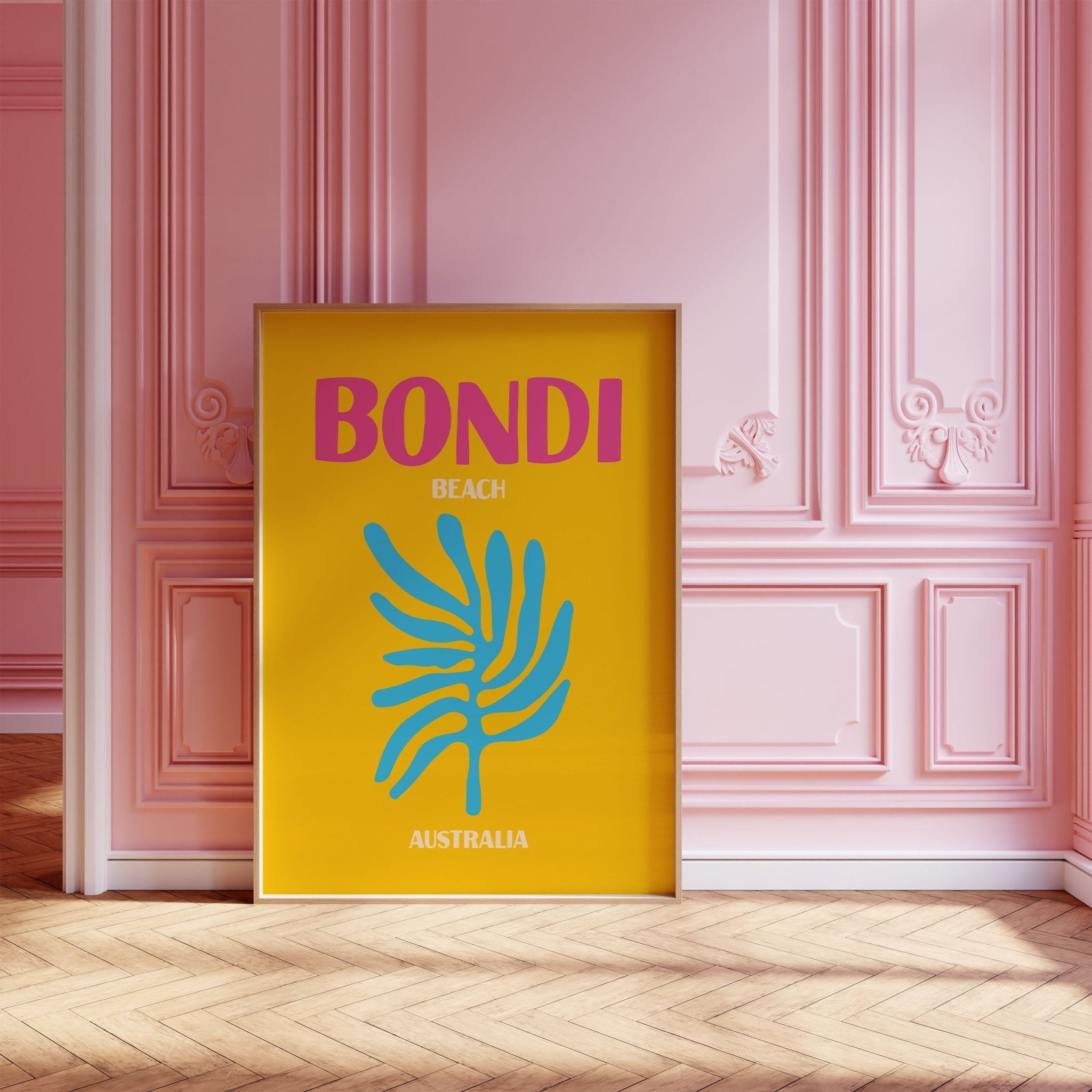 Bondi Beach Colourful Travel Poster - House of Binky